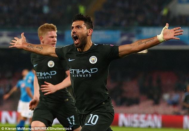 中国力克那不勒斯，阿圭罗刷新纪录